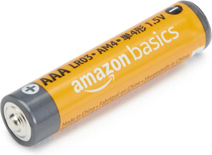 AAA Long-Lasting Alkaline Batteries, 36-Count, 1.5 Volt, Reliable Performance, 10-Year Shelf Life, Emergency Storage