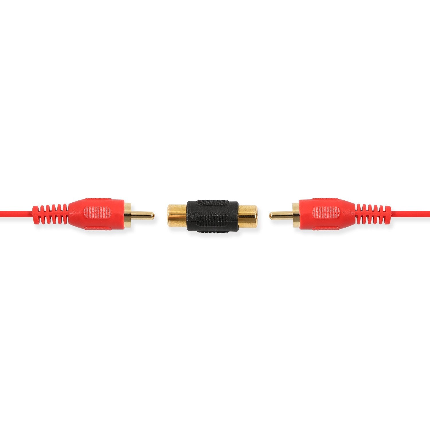 10 Pack RCA Female to Female Coupler Audio Video Gold Adapter, for Phono, Speaker, RCA Cable, Amplifier