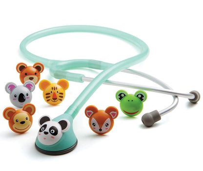 Adscope Adimals 618 Pediatric Stethoscope with Tunable AFD Technology, Seafoam, 10.4 Ounce